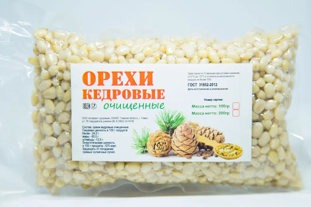  Ядро, масло кедрового ореха в Томске
