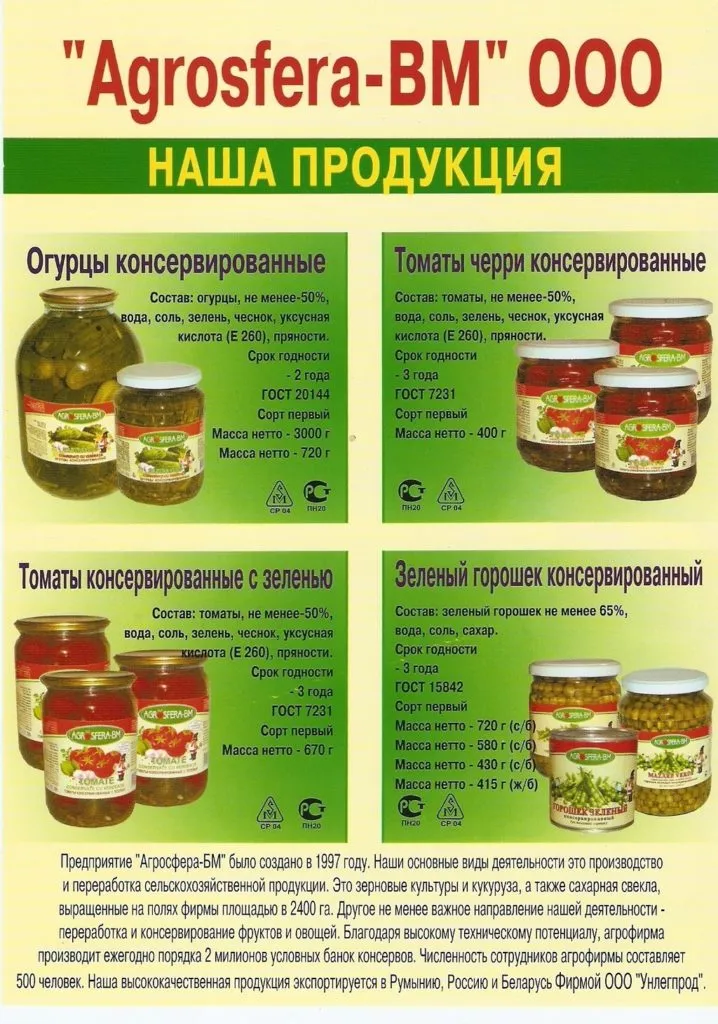 овощные консервы в Москве