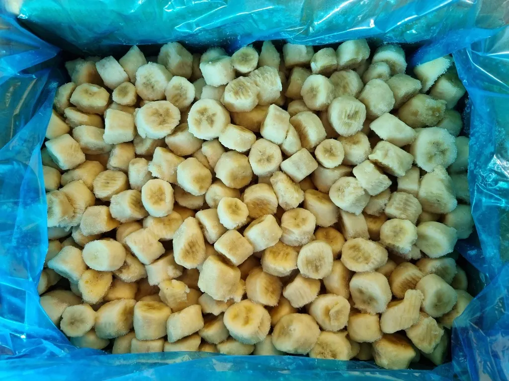 фотография продукта банан слайсы замороженный